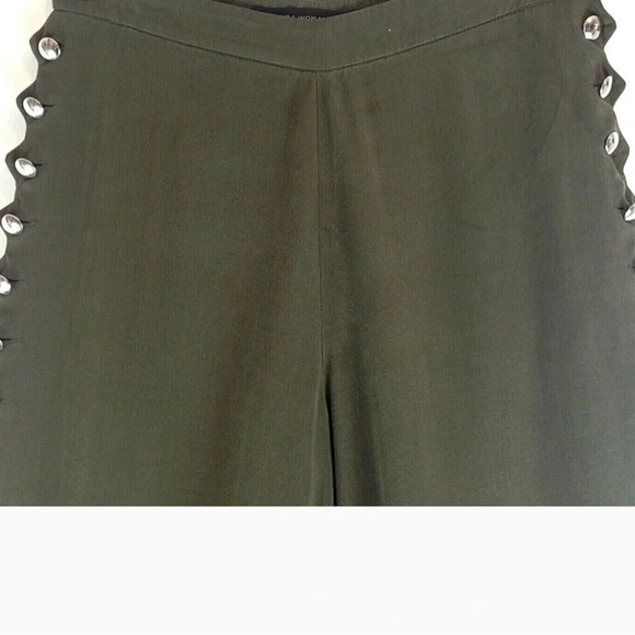 Zara Army Green Embellished Pants - Picture 7 of 13